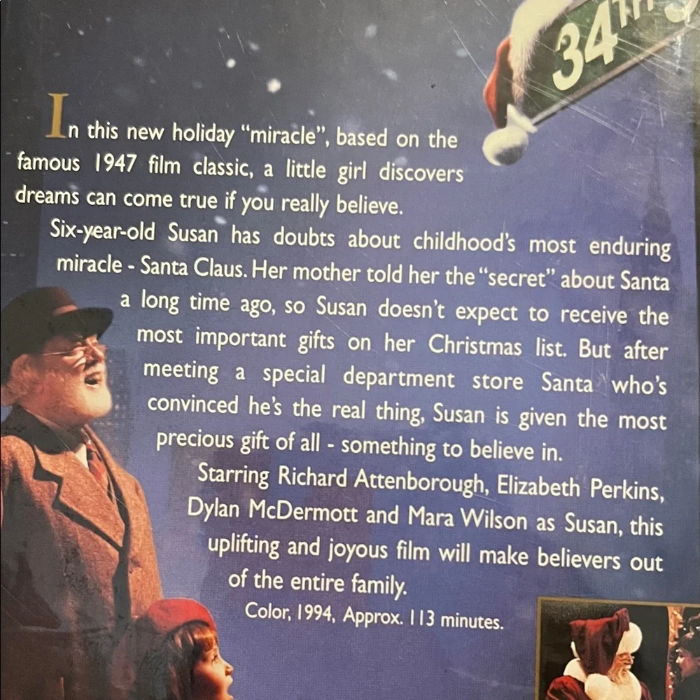 Miracle on 34th Street VHS Tape